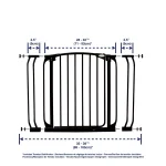 Dreambaby Chelsea Auto-Close Security Gate with Extensions, 29.5 in. H, Black thumbnail 7
