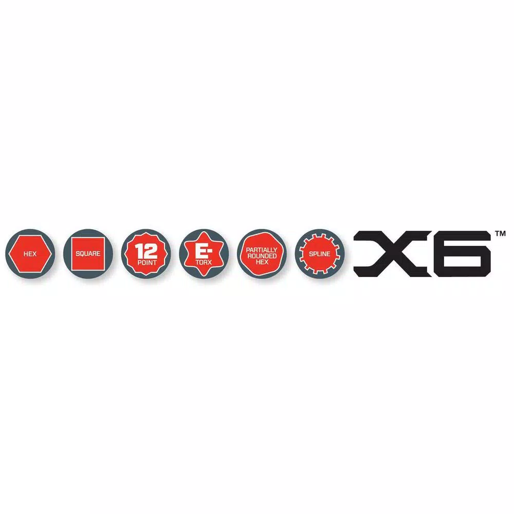 Crescent X6 4-in-1 Black Oxide Spline Ratcheting SAE Wrench Set, 2-Piece