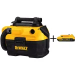 DEWALT 2 Gal. Cordless/Corded Wet/Dry Vacuum Kit with 20V MAX 2Ah XR Battery thumbnail 1