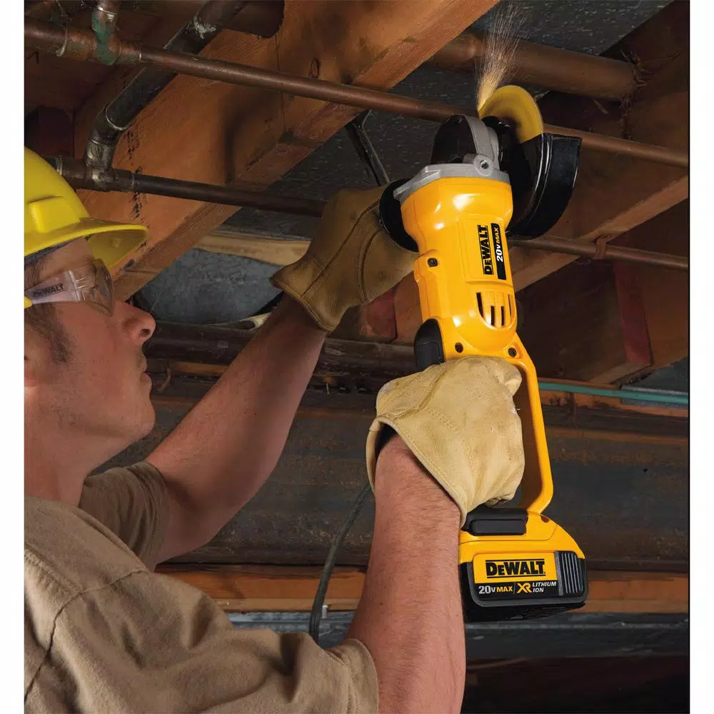 DEWALT 20V MAX Cordless Angle Grinder Kit with 5.0 Ah Battery and Charger, 4.5 in. to 5 in.