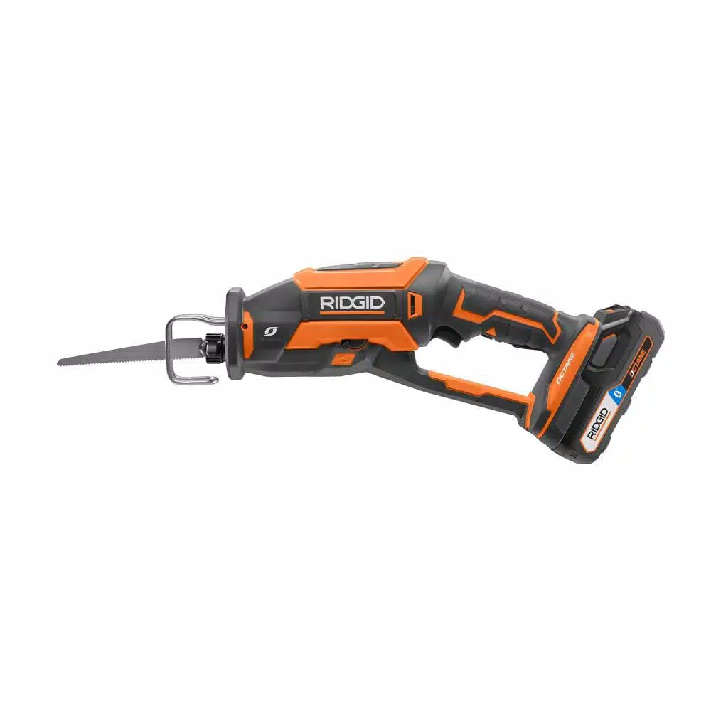 RIDGID 18V OCTANE Cordless Brushless One-Handed Reciprocating Saw Kit with 3.0 Ah Battery and Charger