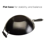 Ecolution Hong Kong Chopstick House 14-inch Carbon Steel Wok with Nonstick Coating and Helper Handle thumbnail 5