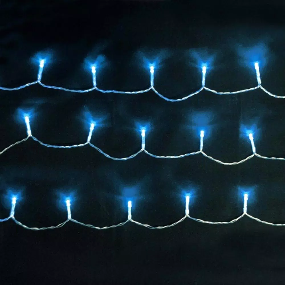 ALEKO 34 ft. 100-Light LED White String Lights, Steady On, 110 V