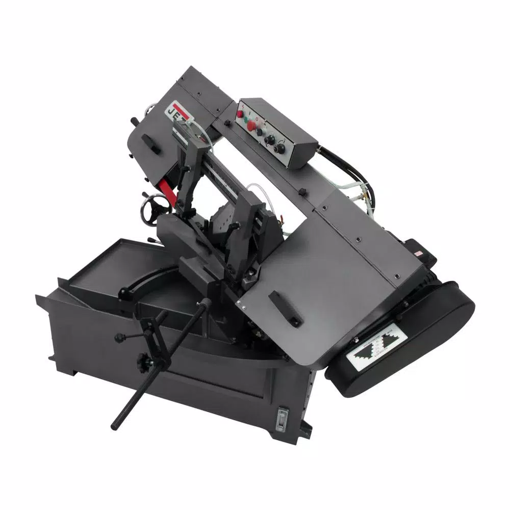 Jet 1 HP Metalworking Horizontal Mitering Bandsaw, 10 in. x 14 in., 230V/460V 3Ph