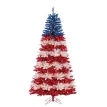 Sterling 7.5 ft. Patriotic America Pre-Lit Artificial Christmas Tree - Red, White and Blue with 1040 Lights thumbnail 1