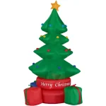 Fraser Hill Farm 6.5 ft. Animated Rotating Christmas Tree Inflatable with White Lights thumbnail 7