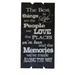 Unbranded Boulder Innovations "Best Things In Life" 18 x 36 in. Printed Wood Wall Art Sign thumbnail 2