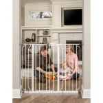 Regalo Extra Tall Metal Walk-Through Baby Gate, Adjustable 29-49 in. Wide Span thumbnail 2