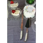 Unbranded French Home 2-Piece Laguiole Conoisseur Cake Slicer and Server Set, Faux Ivory Handles thumbnail 3