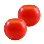 LUMABASE Red Battery Operated LED Wax Candles with Timer - Set of 2 thumbnail 1