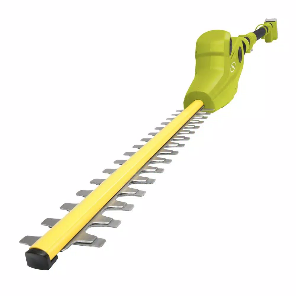 Sun Joe 24V Cordless Pole Hedge Trimmer, 17-in Dual-Action Blades, Tool Only