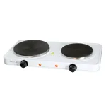 MegaChef 2-Burner Portable Electric Hot Plate Cooktop, 1700W, White thumbnail 5