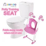 Babyloo Bambino 3-in-1 Convertible Toddler Potty Trainer and Step Stool - Pink thumbnail 7