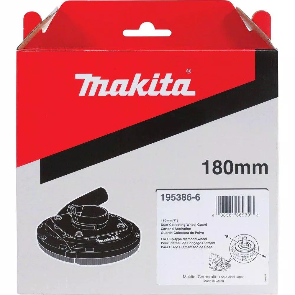 Makita 7 in. Grinder Dust Shroud (195368-6) with Spring-Loaded Suspension