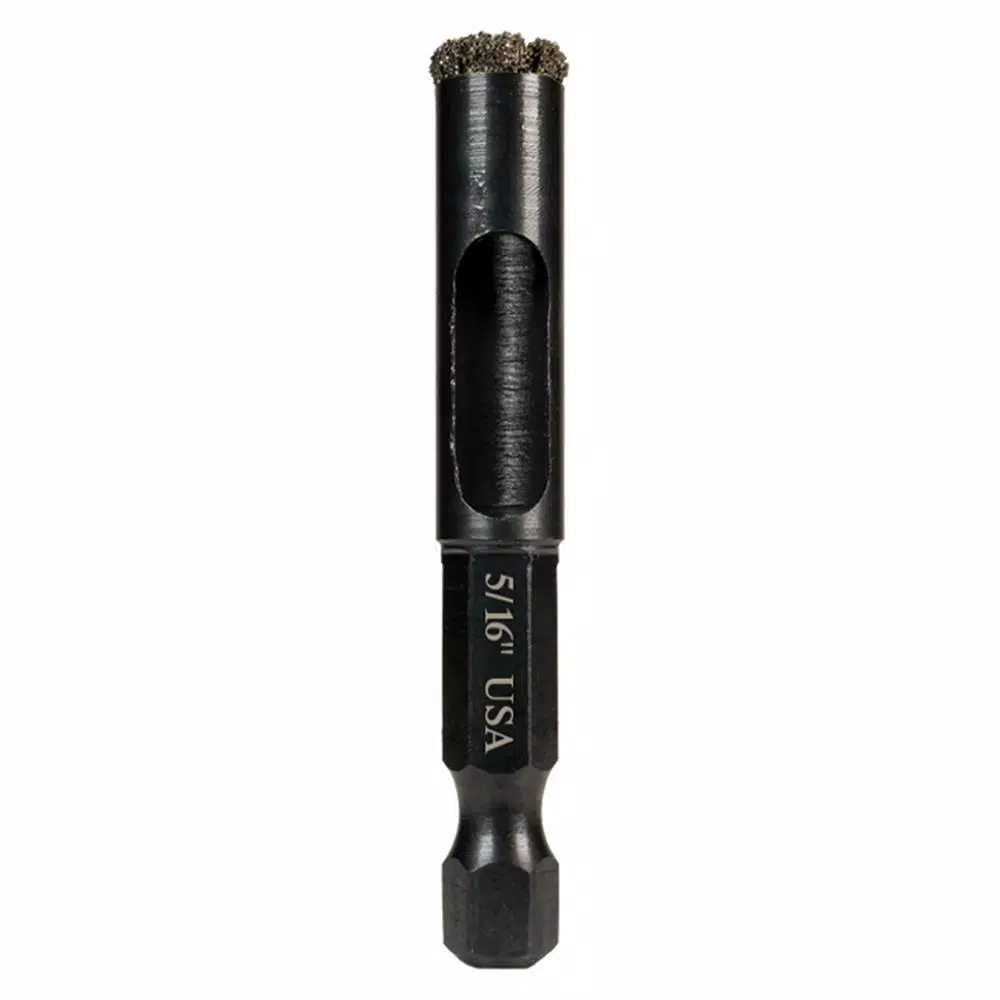 Montana Brand 5/16 in. High Speed Steel Diamond Tile Drill Bit with Hex Shank