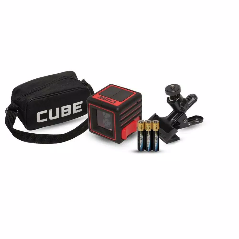 AdirPro CUBE Professional Self-Leveling Cross Line Laser Level, 66 ft. Range