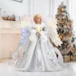 Mr. Christmas Celestial Angel Animated Christmas Tree Topper, Pre-lit with Fiber Optic Wings thumbnail 3