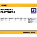 DEWALT 15.5 Gauge Coated Steel Hardwood Flooring Staples, 2 in. Leg x 1/2 in. Crown (7,728 Count) thumbnail 2