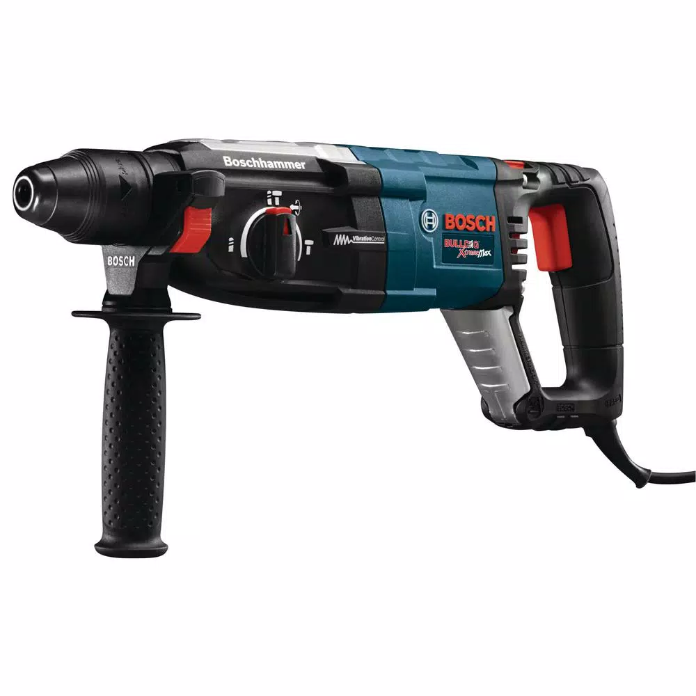 Bosch GBH2-28L Reconditioned 8.5A SDS-Plus Rotary Hammer Drill Kit with 6-Piece Bulldog Bit Set and Case