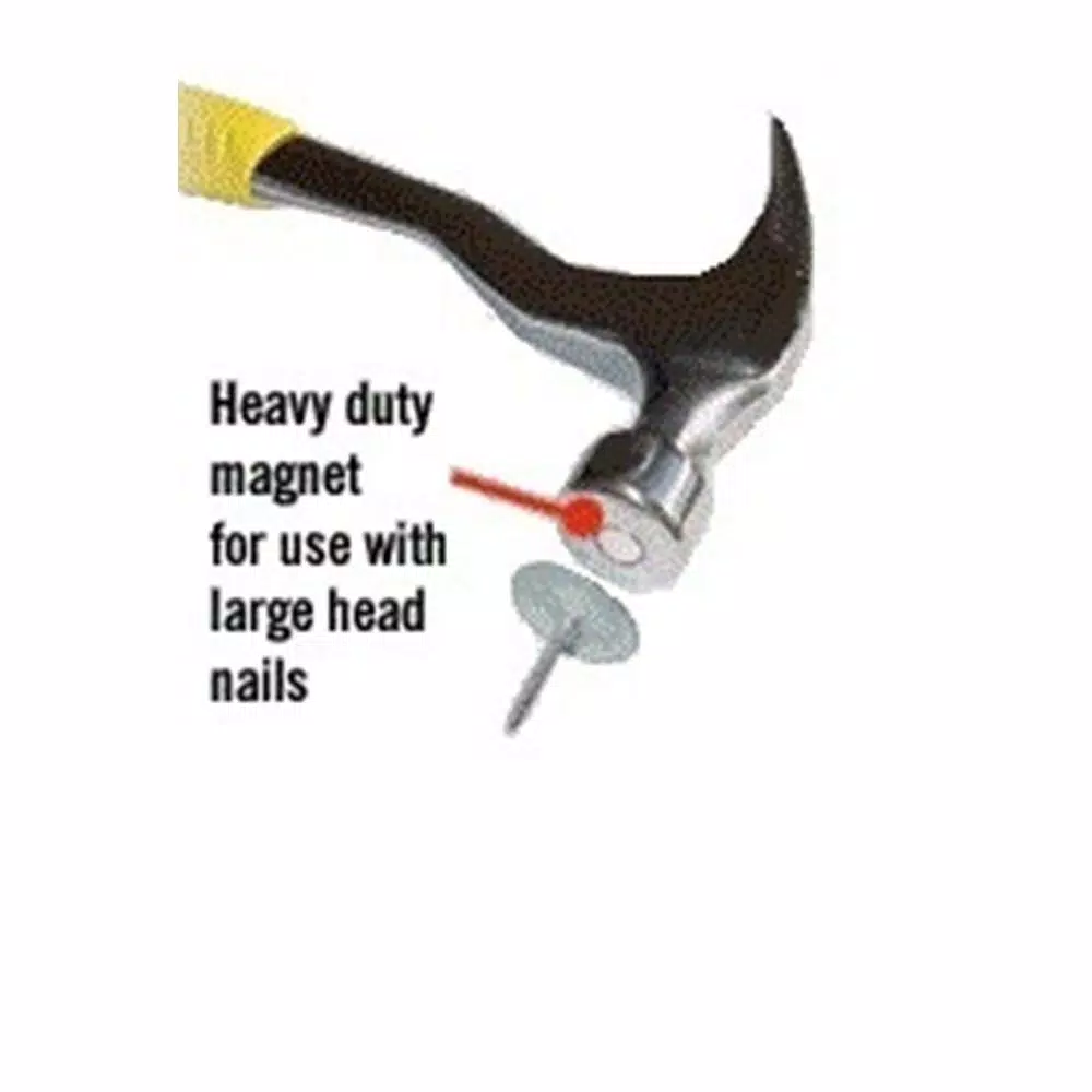 JC Hammer 16 oz. Magnetic Roofing Hammer with Angled Shaft and Comfort Grip