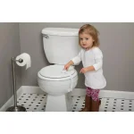 Safety 1st OutSmart Toilet Lock, Child Safety Decoy Button Design, White thumbnail 4
