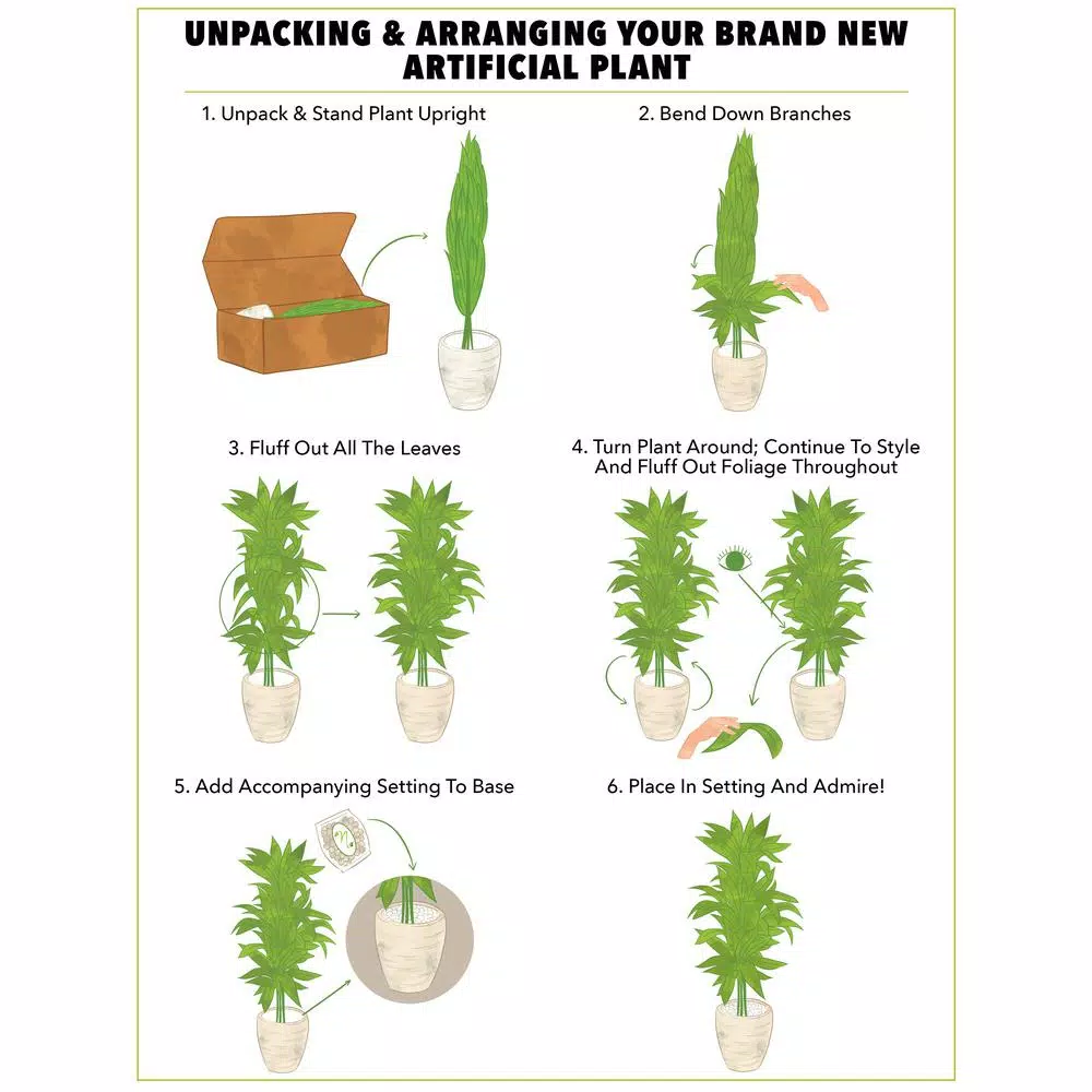 Nearly Natural 45 in. Artificial Green Mini Bamboo Palm with Decorative Vase