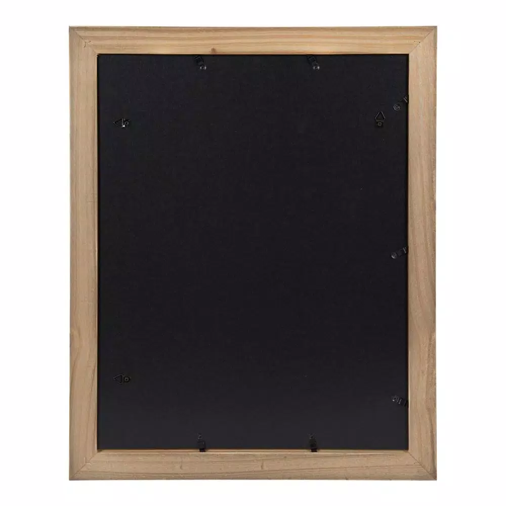 DesignOvation Museum Rustic Brown Wood Picture Frame Set, 14 x 18 in. Matted to 11 x 14 in. (Set of 2)