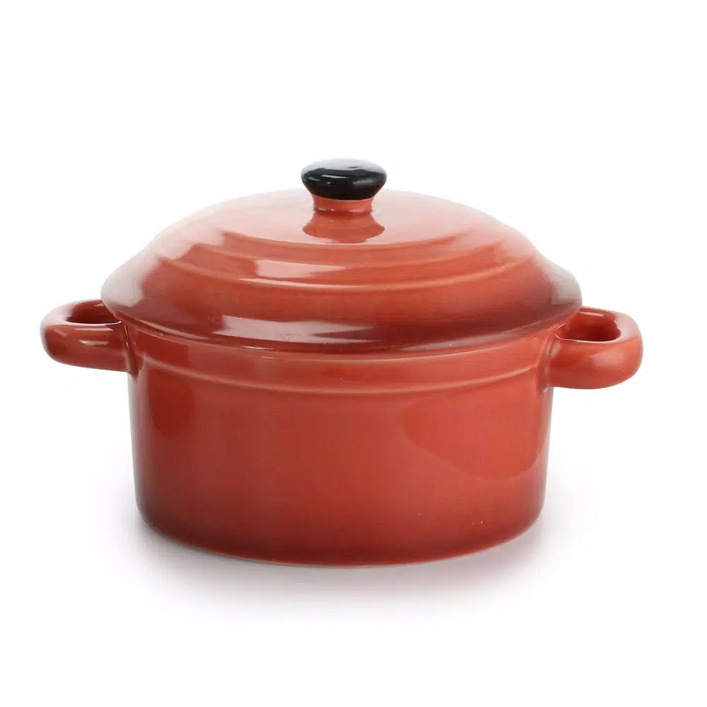 Crock-Pot Pembury 3-Piece Ceramic Casserole Dish Set with Lids, 9.6 oz, Assorted Colors