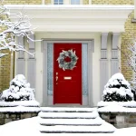 Fraser Hill Farm 24 in. Artificial Christmas Wreath with Oversized Pinecones and Flocked Snow thumbnail 4