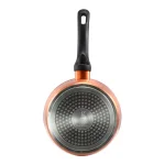 Gibson Home Hummington 1.7 qt. Aluminum Ceramic Nonstick Sauce Pan with Glass Lid, Metallic Copper thumbnail 2