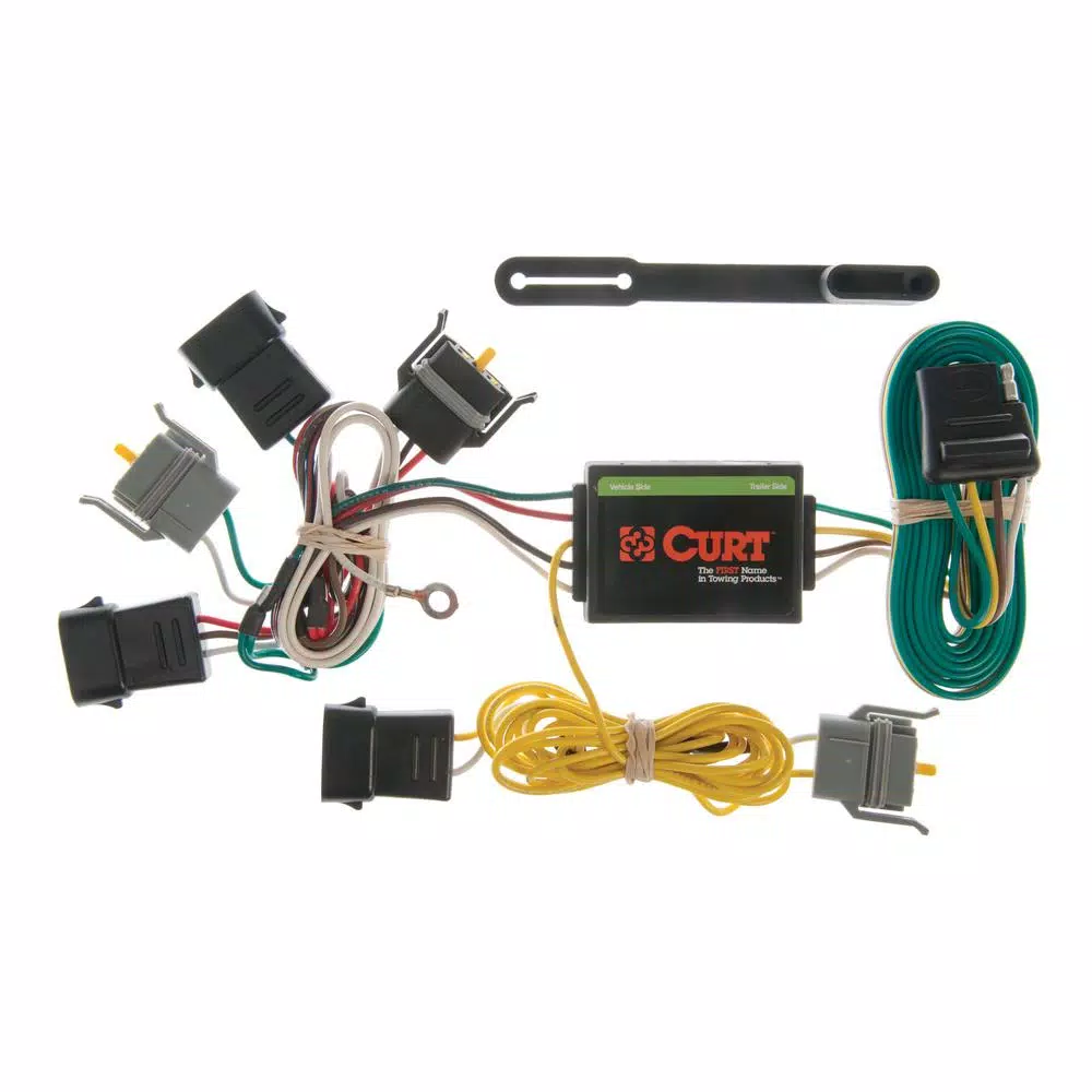 CURT Custom Vehicle-Trailer Wiring Harness, 4-Way Flat, Quick T-Connector for E-Series, Escape, Tribute, Sable