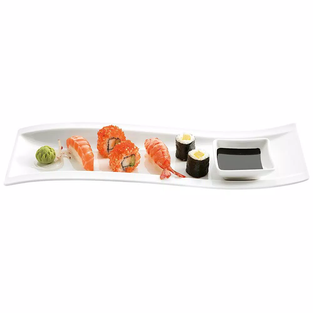 Villeroy & Boch New Wave White Porcelain Square Dip Bowl
