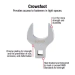 Sunex Tools 1/2 in. Drive Jumbo SAE Crowfoot Wrench Set, 14-Piece thumbnail 3