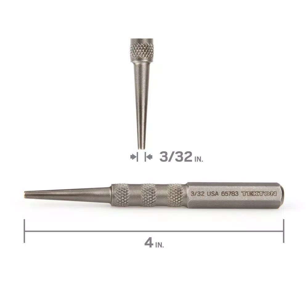 TEKTON 3/32 in. Nail Set, High-Carbon Steel Finishing Nail Setter