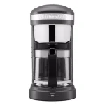 KitchenAid 12-Cup Drip Coffee Maker with Spiral Showerhead and Programmable Warming Plate, Matte Charcoal Grey thumbnail 2
