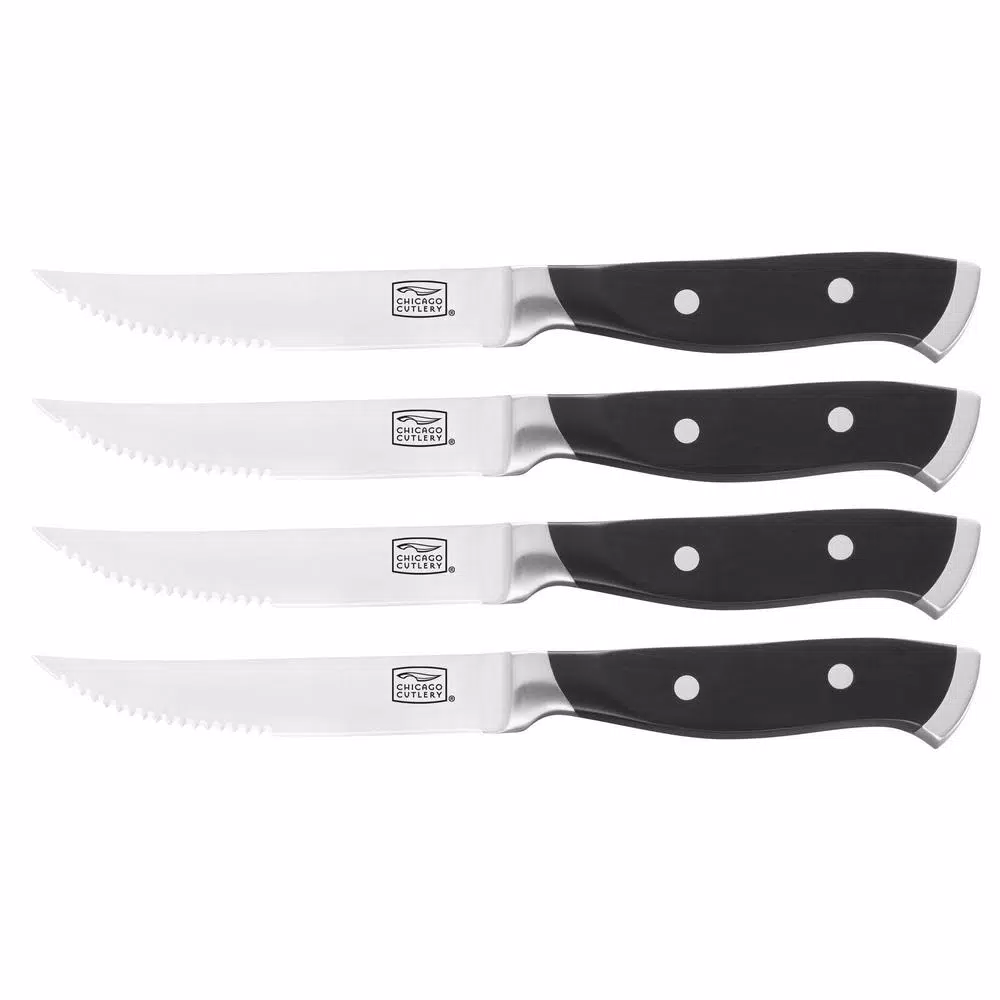 Chicago Cutlery Armitage 4.5 in. High-Carbon Stainless Steel Steak Knife Set, 4-Pack