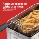 Hamilton Beach 3 Qt. Stainless Steel Deep Fryer, 1500W Electric Countertop Fryer thumbnail 4