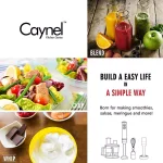 Boyel Living 6-in-1 Black Stainless Steel 500W Immersion Hand Blender Set with 8-Speed Control thumbnail 6