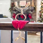 Village Lighting Company Red Snowflake Pattern Banister Garland Ties - Pack of 3 thumbnail 3