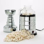 Pangea Brands NHL Stanley Cup 3 oz. Electroplated Silver Countertop Hot Air Popcorn Popper thumbnail 5
