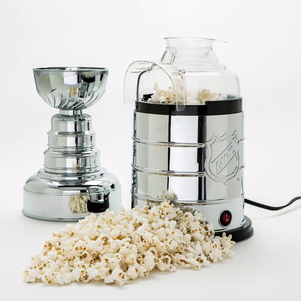 Pangea Brands NHL Stanley Cup 3 oz. Electroplated Silver Countertop Hot Air Popcorn Popper