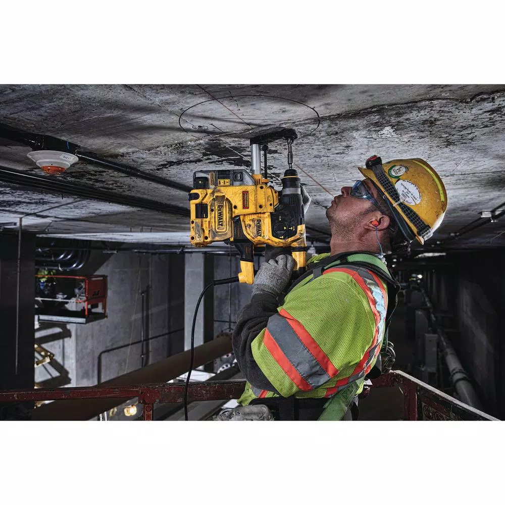 DEWALT 8.5 Amp 1-1/8 in. SDS Plus Corded Rotary Hammer Kit with Onboard Dust Extractor
