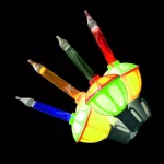 Brite Star 7-Light Multi-Color Bubble Lights with Red and Green Candelabra Bases thumbnail 1