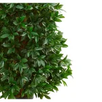Nearly Natural 5ft. Bay Leaf Artificial Cone Topiary Tree - Indoor/Outdoor UV-Resistant Greenery thumbnail 2