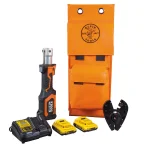 Klein Tools Battery-Operated Hydraulic Bolt Cutter with 20V DeWALT Batteries, Charger, and Bag thumbnail 1