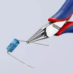 KNIPEX 4-1/2 in. Electronics Pliers with Round Tips and Comfort Grip thumbnail 6