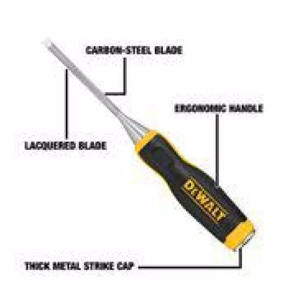 DEWALT 1/4 in. Wood Chisel with Carbon Steel Blade