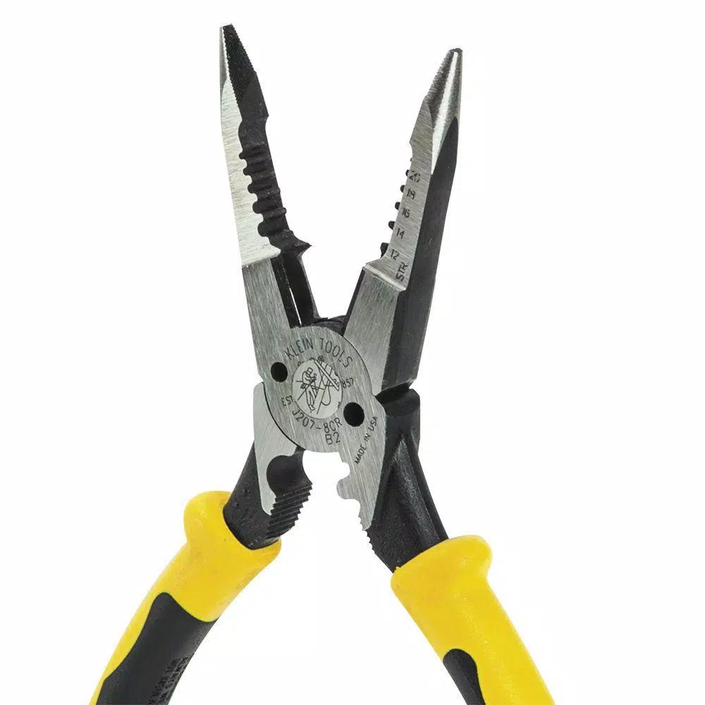 Klein Tools 8-3/8 in. All-Purpose Long Nose Pliers with Crimper and Wire Stripper