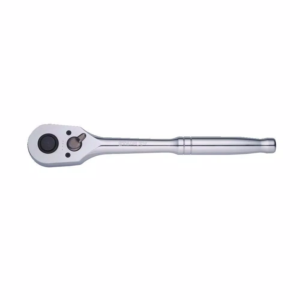 Stanley 1/2 in. Drive Pear Head Quick Release Ratchet, 72-Tooth Chrome Vanadium Steel