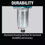 Makita 18V LXT Brushless Cordless Compact Router Kit with 5.0 Ah Batteries (XTR01T7) thumbnail 10